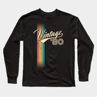 40th birthday gifts for men and women 1980 gift 40 years old Long Sleeve T-Shirt